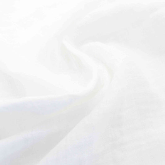 telo di mussola morbida unisex cotone e bambù tinta unita bianco