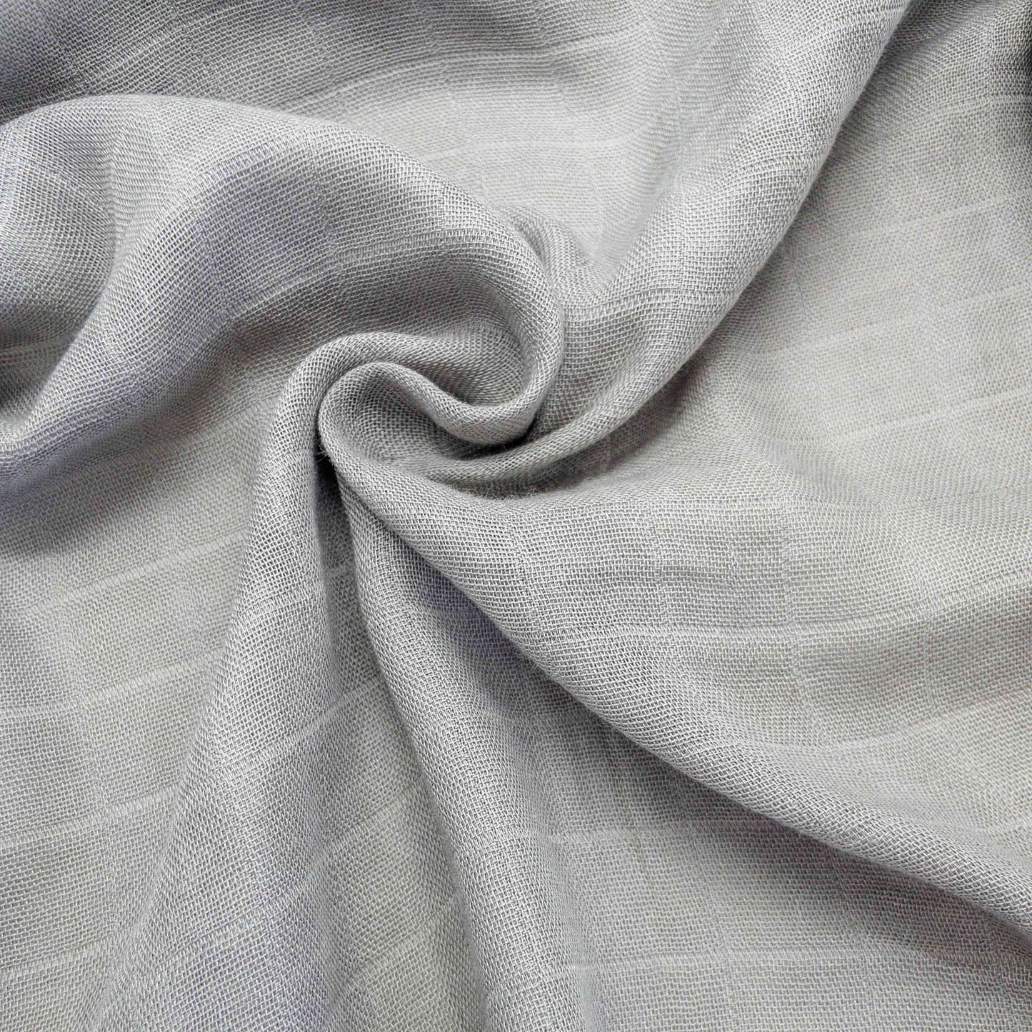 tessuto in mussola morbida di cotone e bambù unisex grigio adatto a pelle neonato