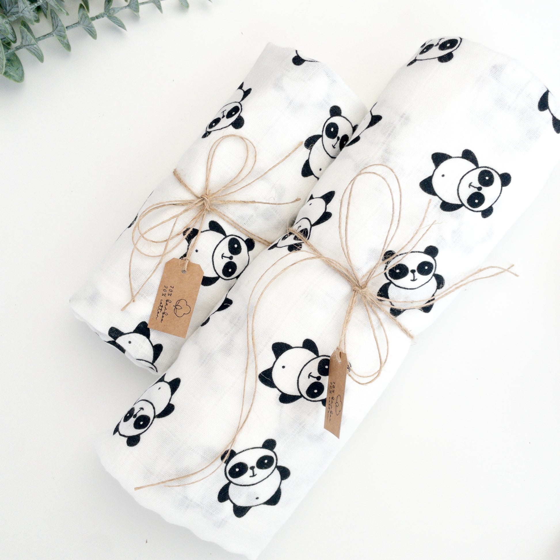 Copertura fasciatoio in mussola cotone e bambù, coperta neonato, telo in mussola per cura del neonato con panda