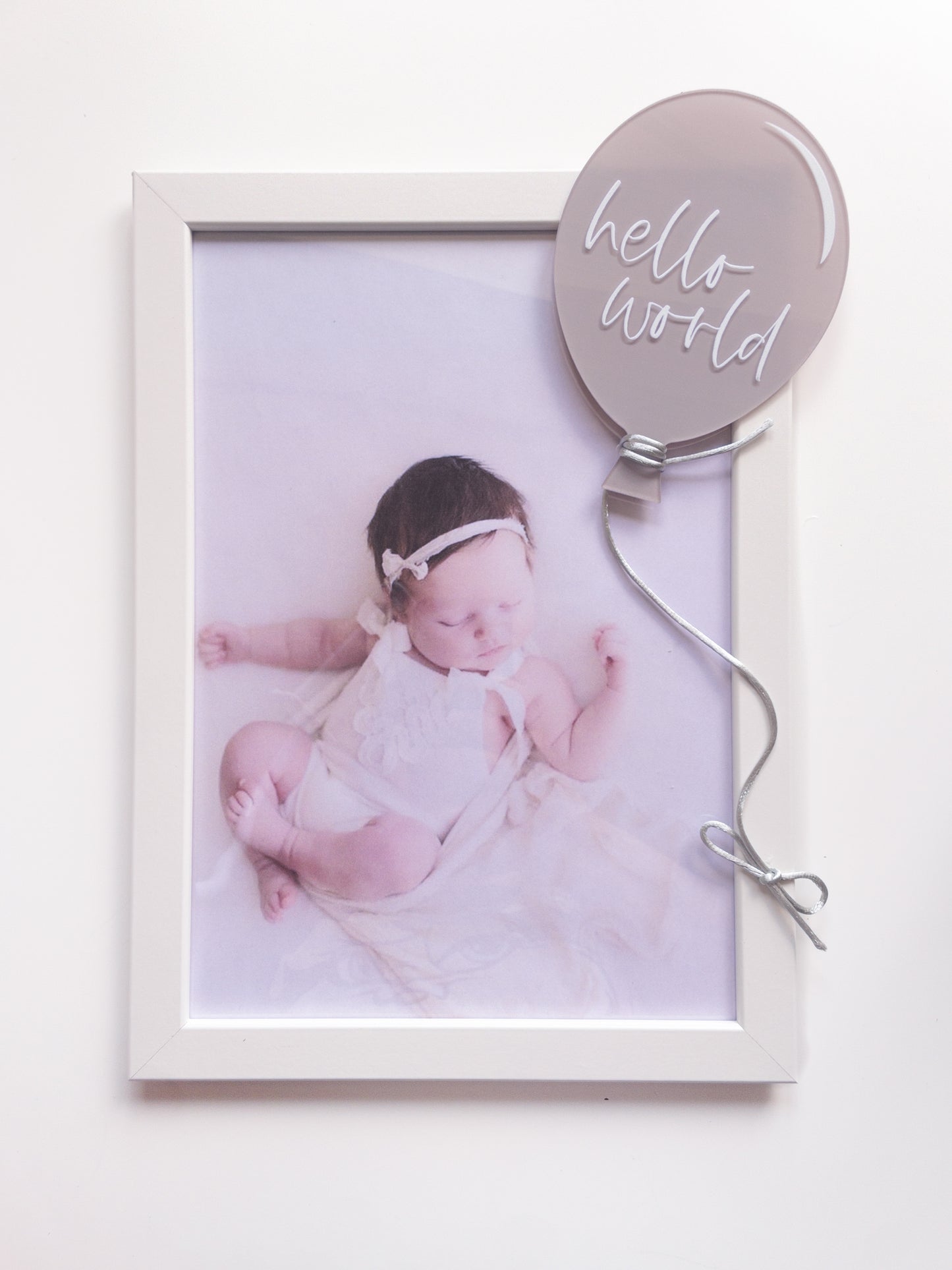 palloncino nascita neonato benvenuto hello world femmina maschio annuncio nascita in acrilico a forma di palloncino