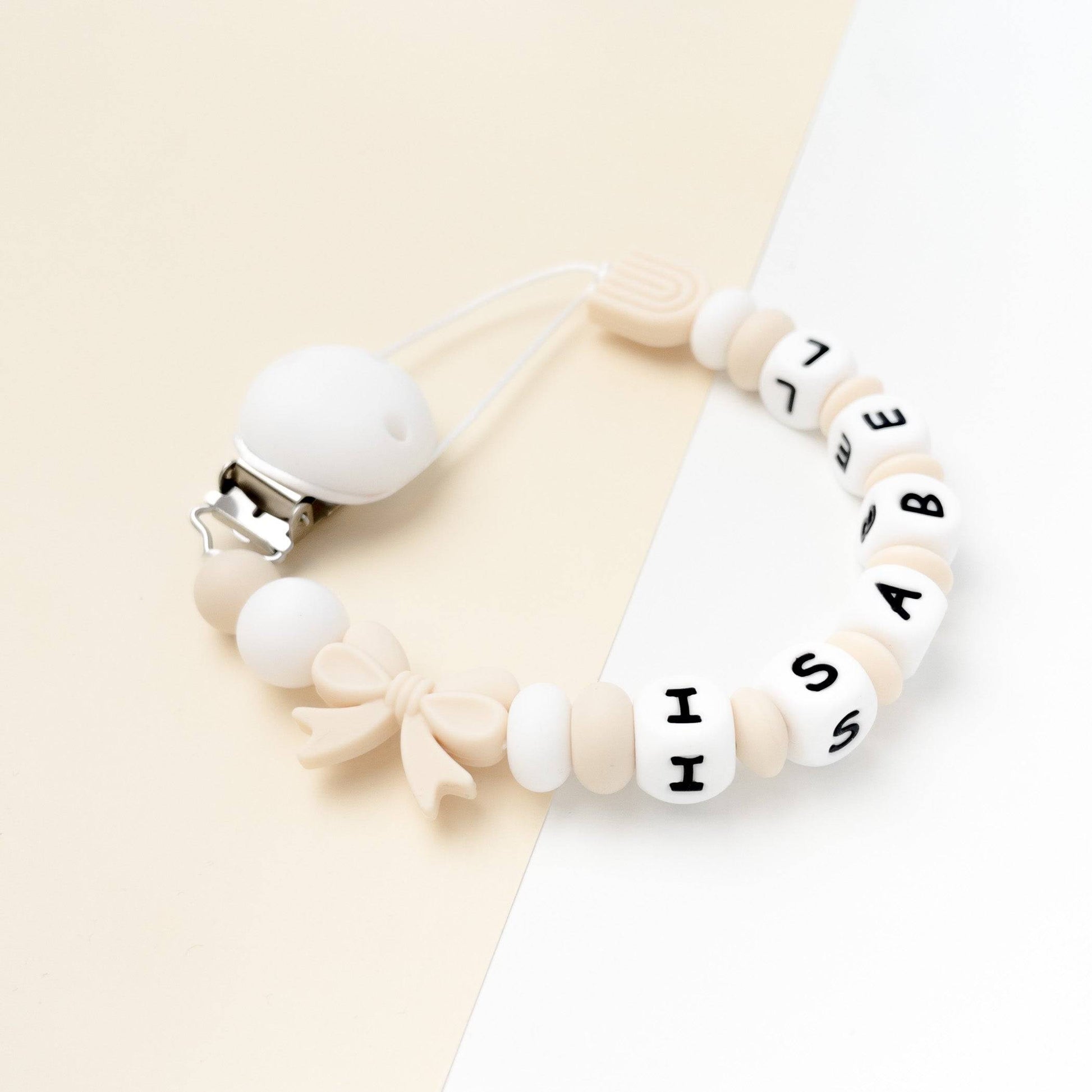 Catenella ciuccio in silicone alimentare non tossico - regalo sicuro per neonate