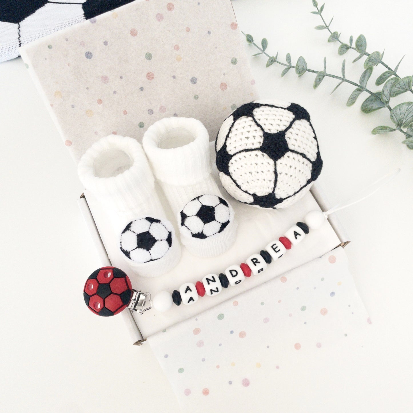 neonato AC milan set regalo per papà tifoso rosso nero