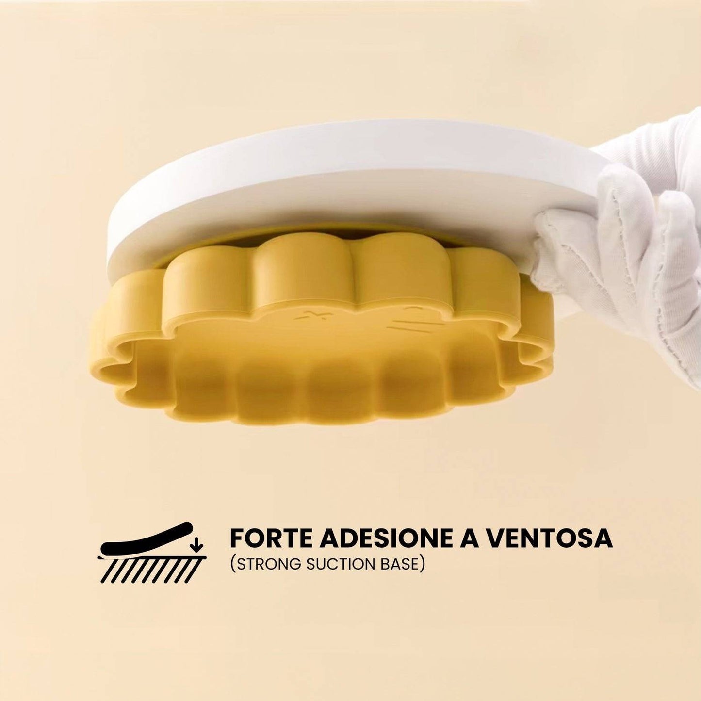 Piatto con ventosa per neonati anticaduta set in silicone alimentare completo di piatto, posate e tovaglietta per bambini fino a 36 mesi
