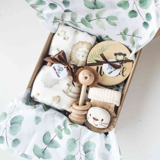 regali neonato maschio, set safari adventures, multiuso e adatto per regali premaman e baby shower