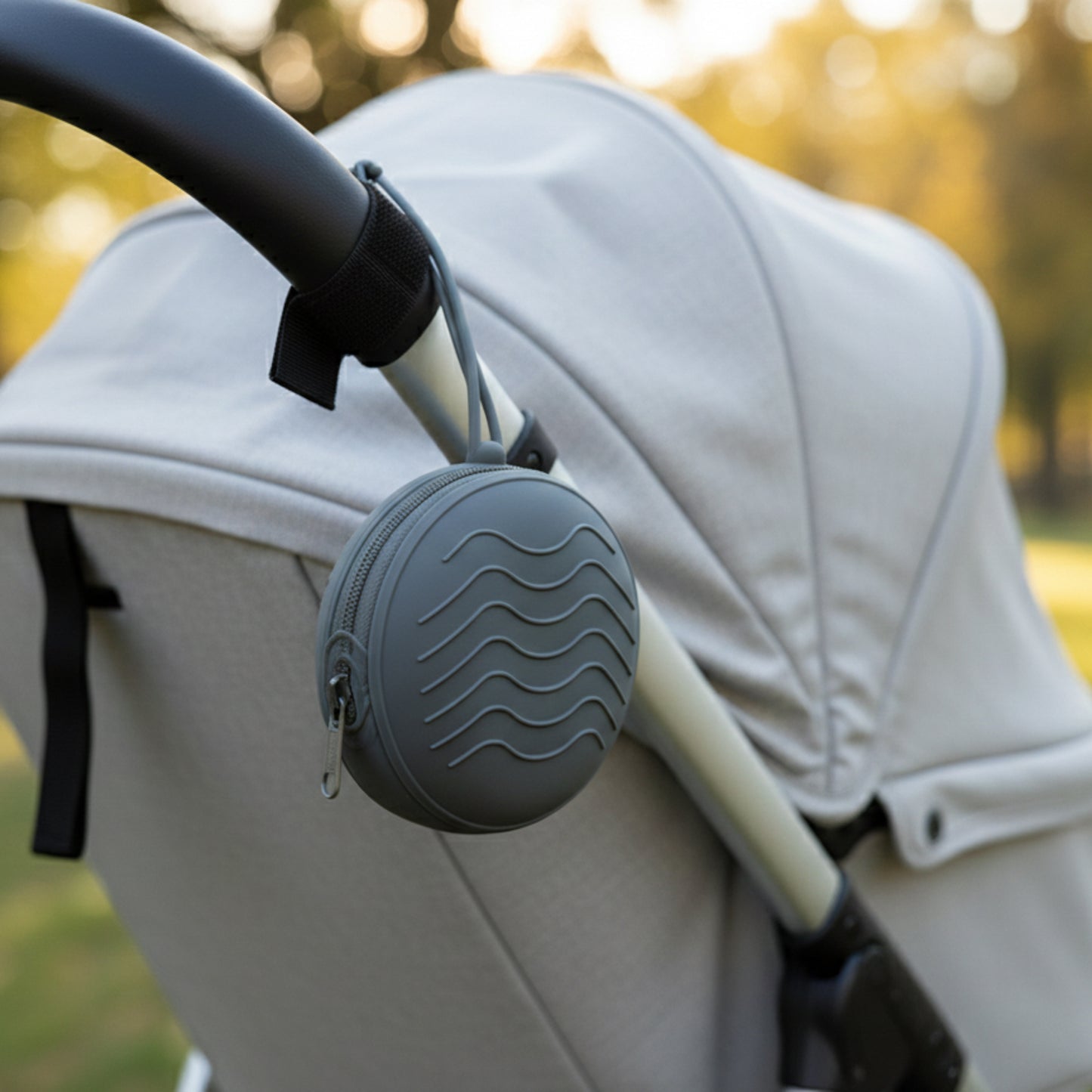 Custodia per ciuccio in silicone con cerniera