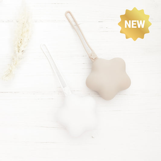 Portacuccio tella silicone set da 2 custodie bianco e beige