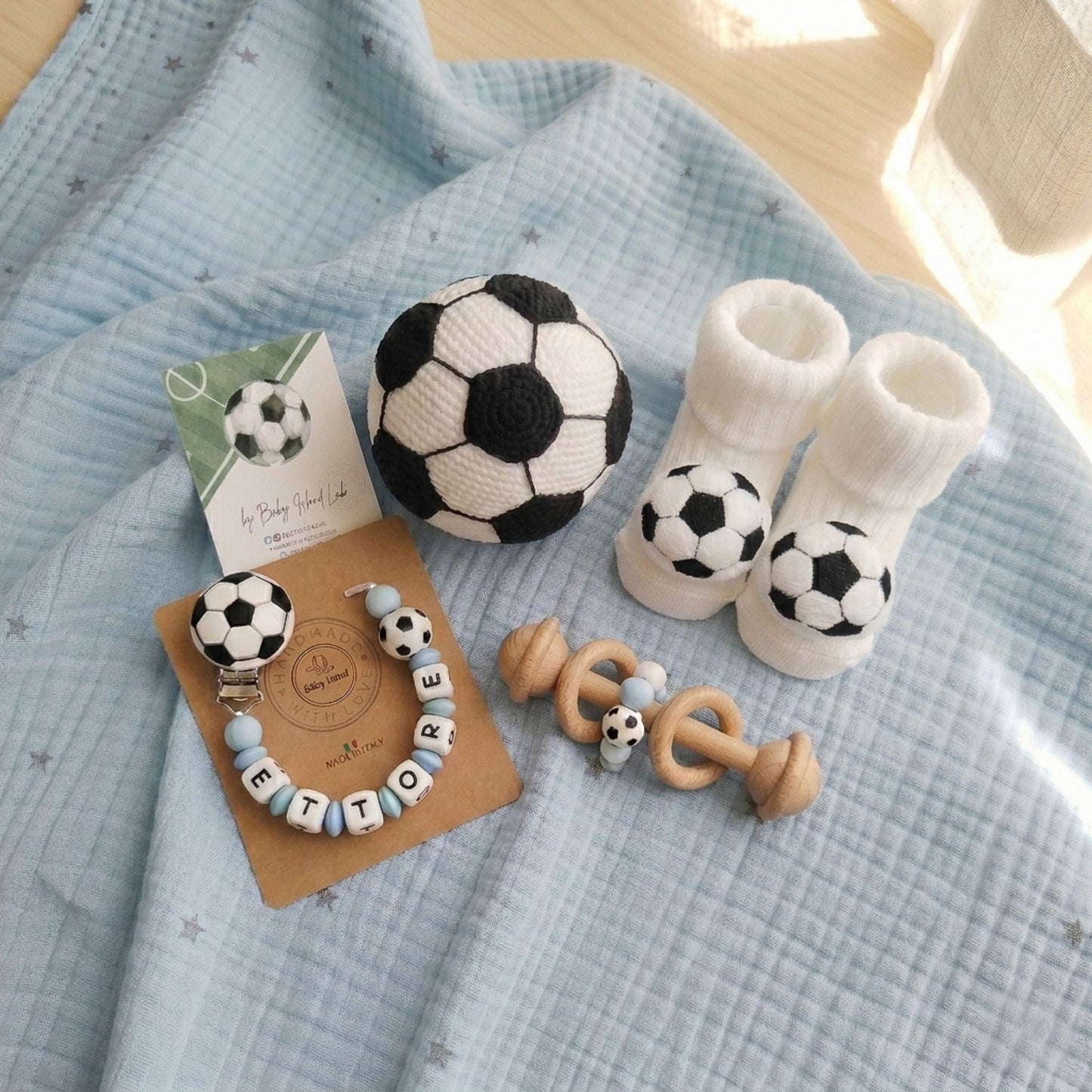 Little Fan Football Themed Baby Gift Set