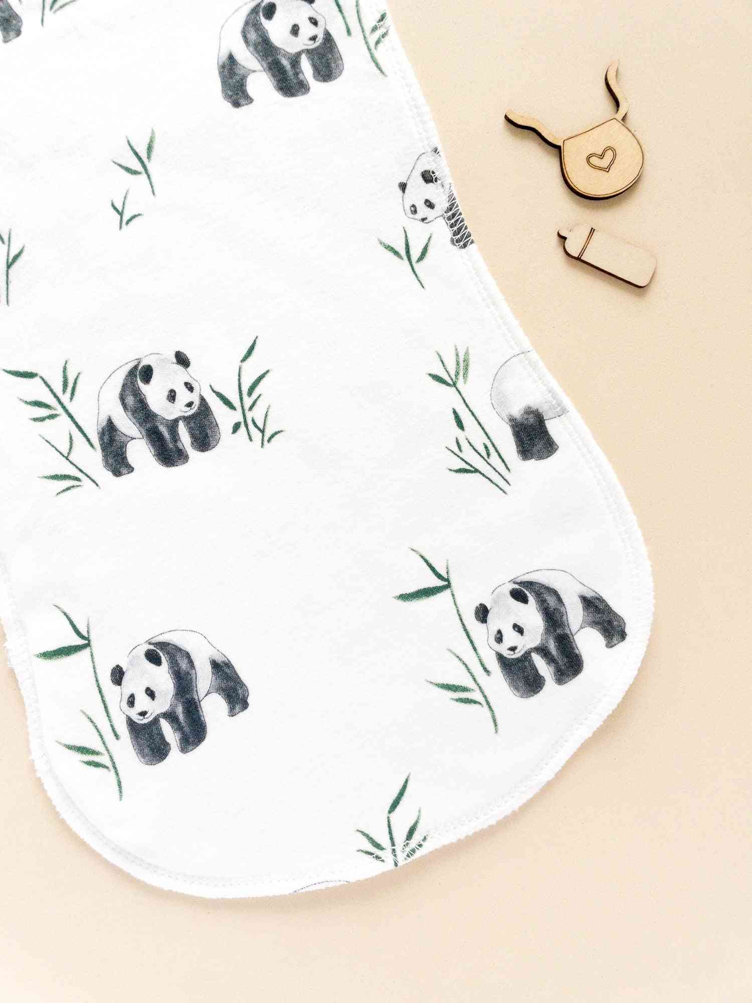 salvietta neonato panda Fantasie delicate per panni anti-rigurgito in cotone 100% per neonato